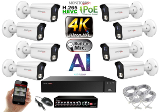 MS 4K IP 8 kamerový set se switchem 8 Mpix WTube (6378K8B)